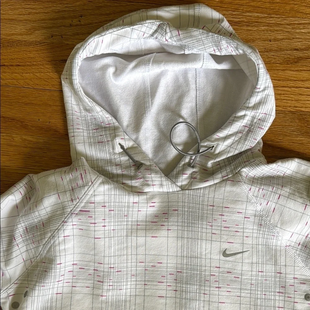 Nike Women S Dri-Fit Fitted Knit Running Hoodie Layer Vent Back